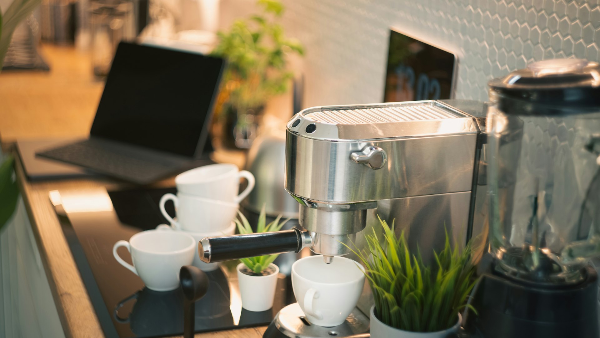 Thermador Coffee Machine in luxury kitchen